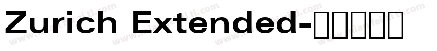 Zurich Extended字体转换